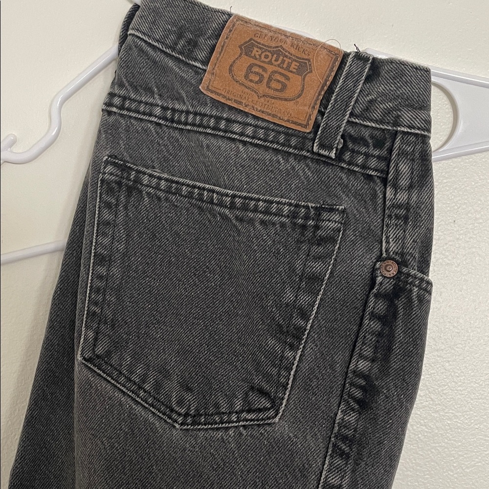 Route 66 Men's Dark Gray Straight Jeans